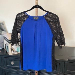 Blue Lace Blouse